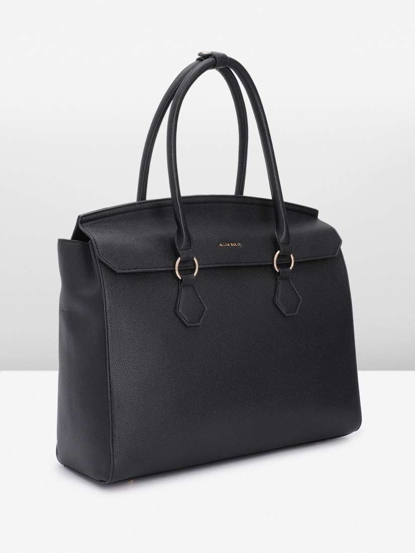 Buy Allen Solly Textured Laptop Handheld Bag Handbags for Women 28971464 Myntra