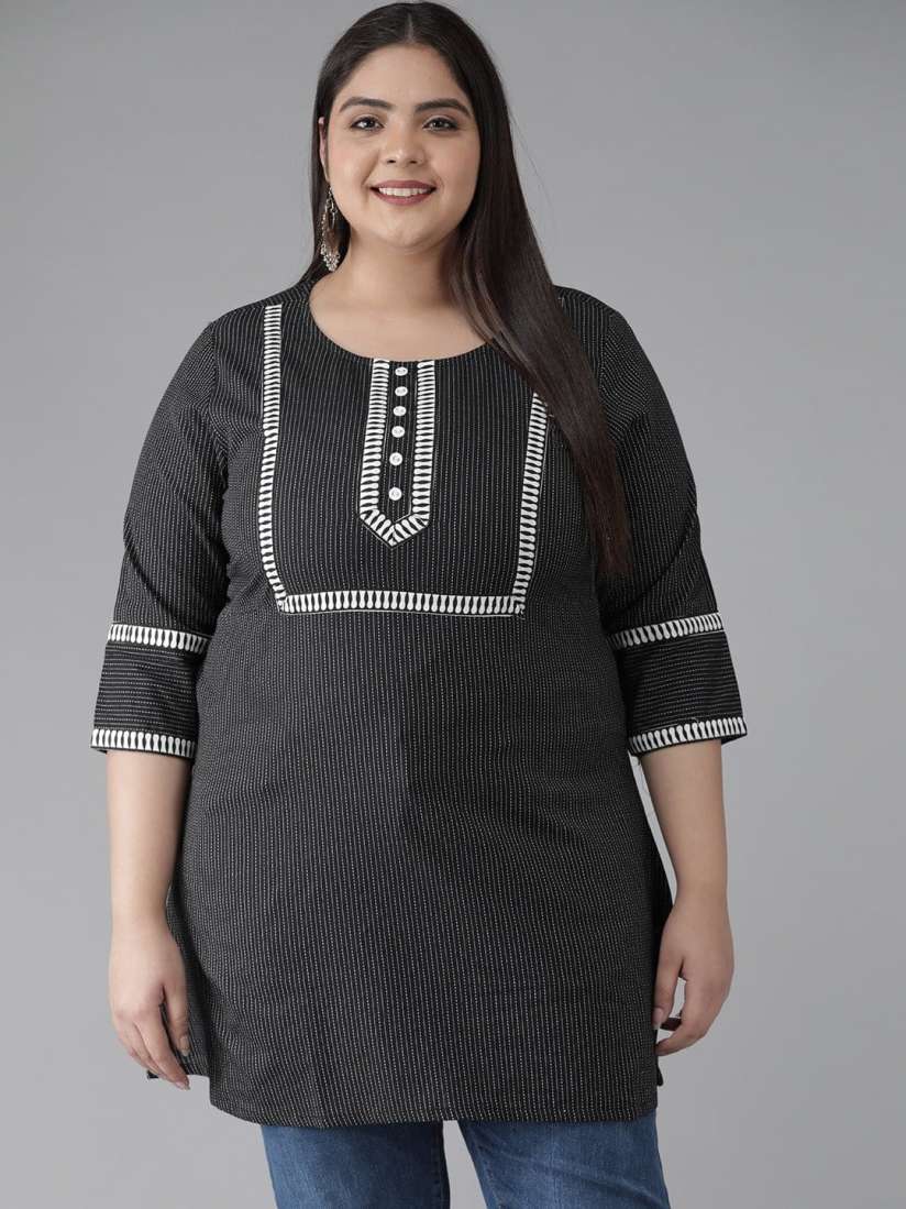 Myntra plus size kurtis top