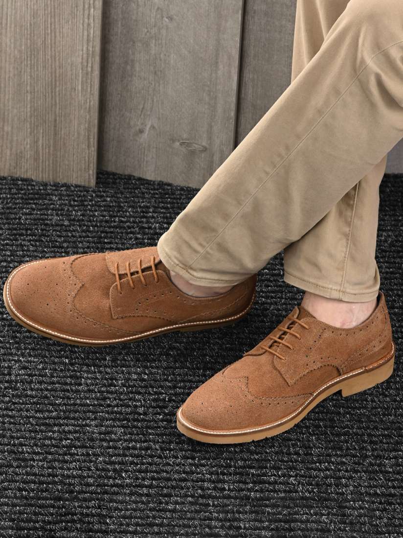 Buy CARLO ROMANO Men Suede Leather Formal Brogues Formal Shoes for Men 28983160 Myntra