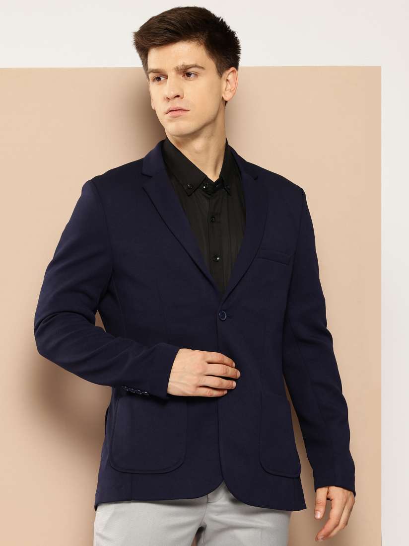 Buy INVICTUS Slim Fit Single Breasted Blazer Blazers for Men 28984380 Myntra