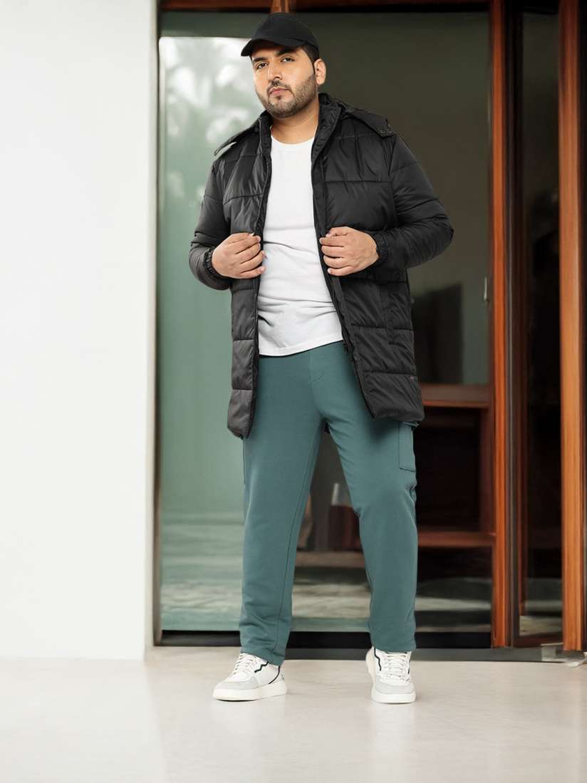 Buy Sztori Plus Size Longline Padded Jacket with Detachable Hood Jackets for Men 28984632 Myntra