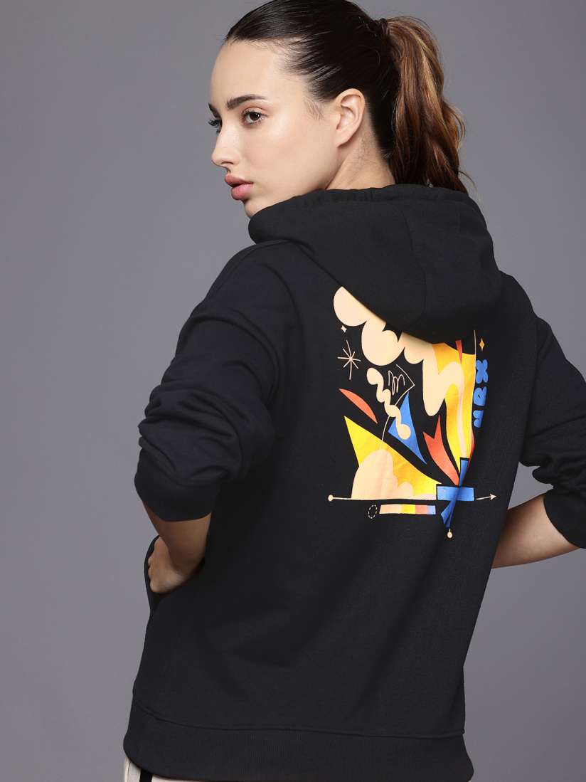 Buy HRX by Hrithik Roshan Graphic Printed Hooded Sweatshirt Sweatshirts for Women 28985128 Myntra