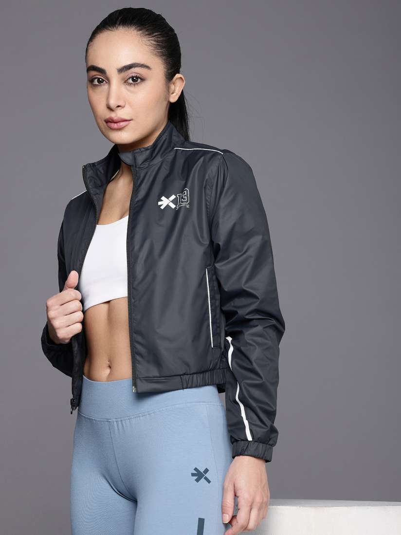 Buy HRX by Hrithik Roshan Rapid Dry Antimicrobial Crop Bomber Jacket Jackets for Women 28985898 Myntra