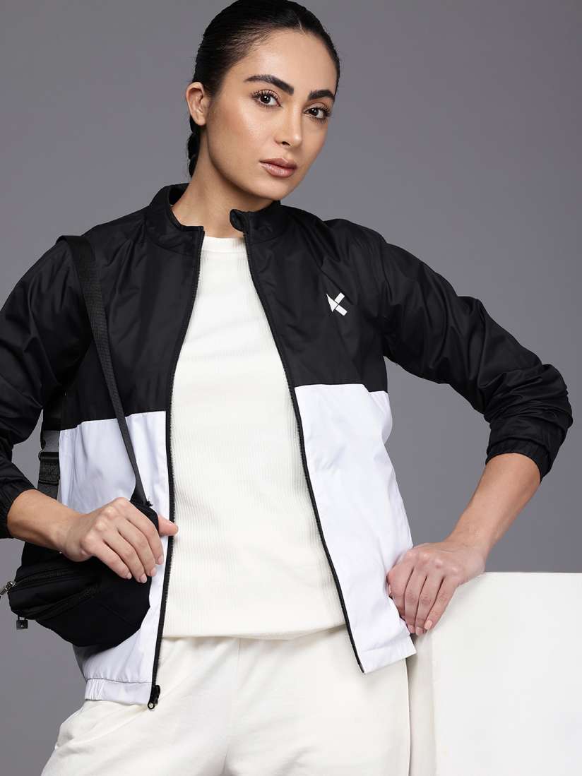 Buy HRX by Hrithik Roshan Colourblocked Rapid Dry Antimicrobial Finish Sporty Jacket Jackets for Women 28985914 Myntra