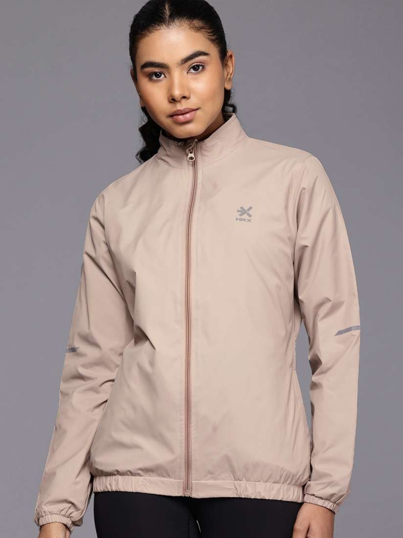 Buy HRX by Hrithik Roshan Mock Collar Rapid Dry Antimicrobial Running Sporty Jacket Jackets for Women 28985916 Myntra