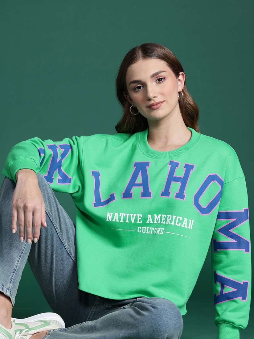 Buy DressBerry Printed Sweatshirt Sweatshirts for Women 28986416 Myntra
