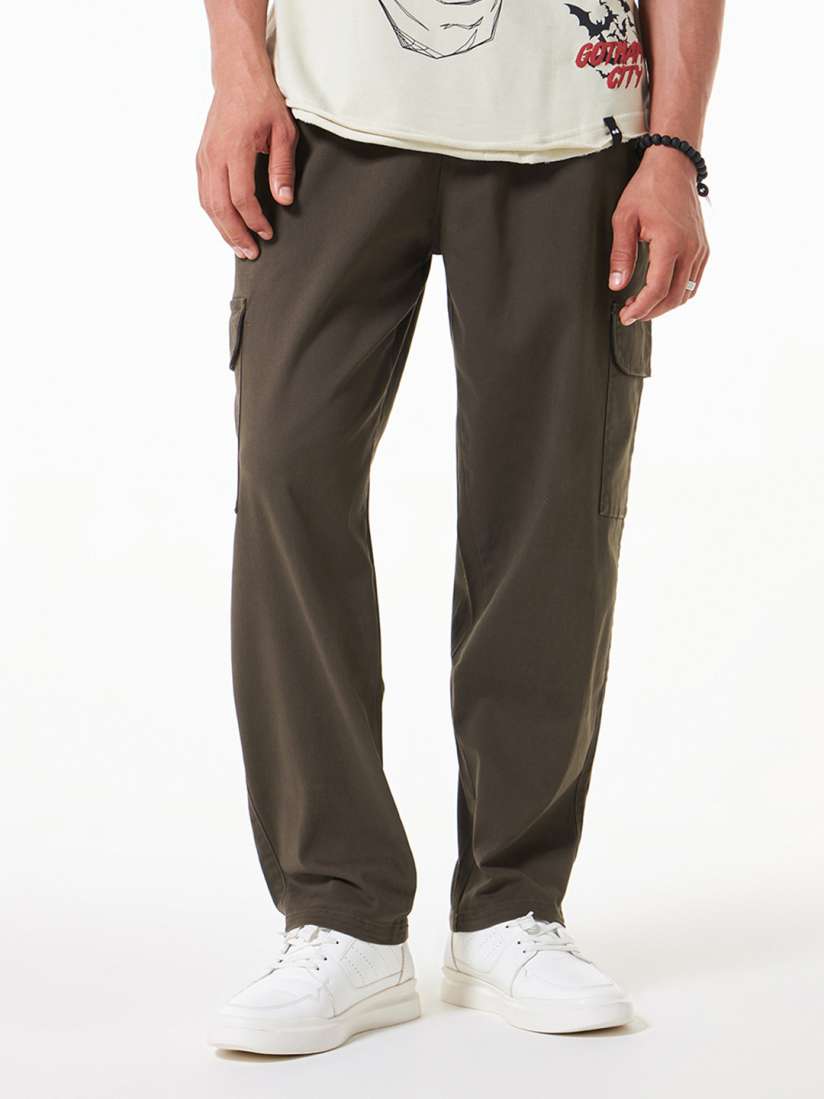 Buy Bewakoof Men Regular Fit Cotton Cargo Trousers Trousers for Men 28990898 Myntra
