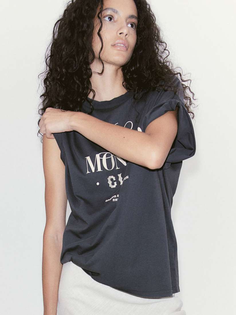 H&m Oversized Grey Shirt Womens Buy H&M Oversized T-shirt 2025