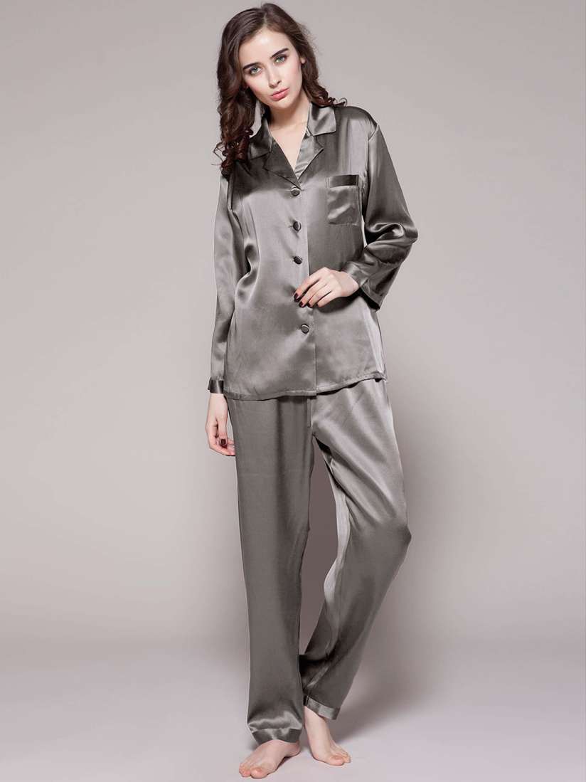Buy Bella Babe by SK Satin Long Sleeves Night suit Night suits for Women 29001724 Myntra