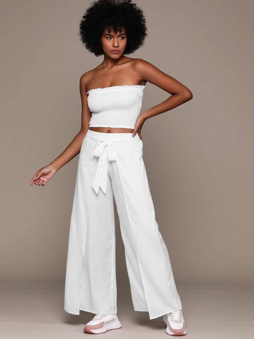 Myntra palazzo tops online