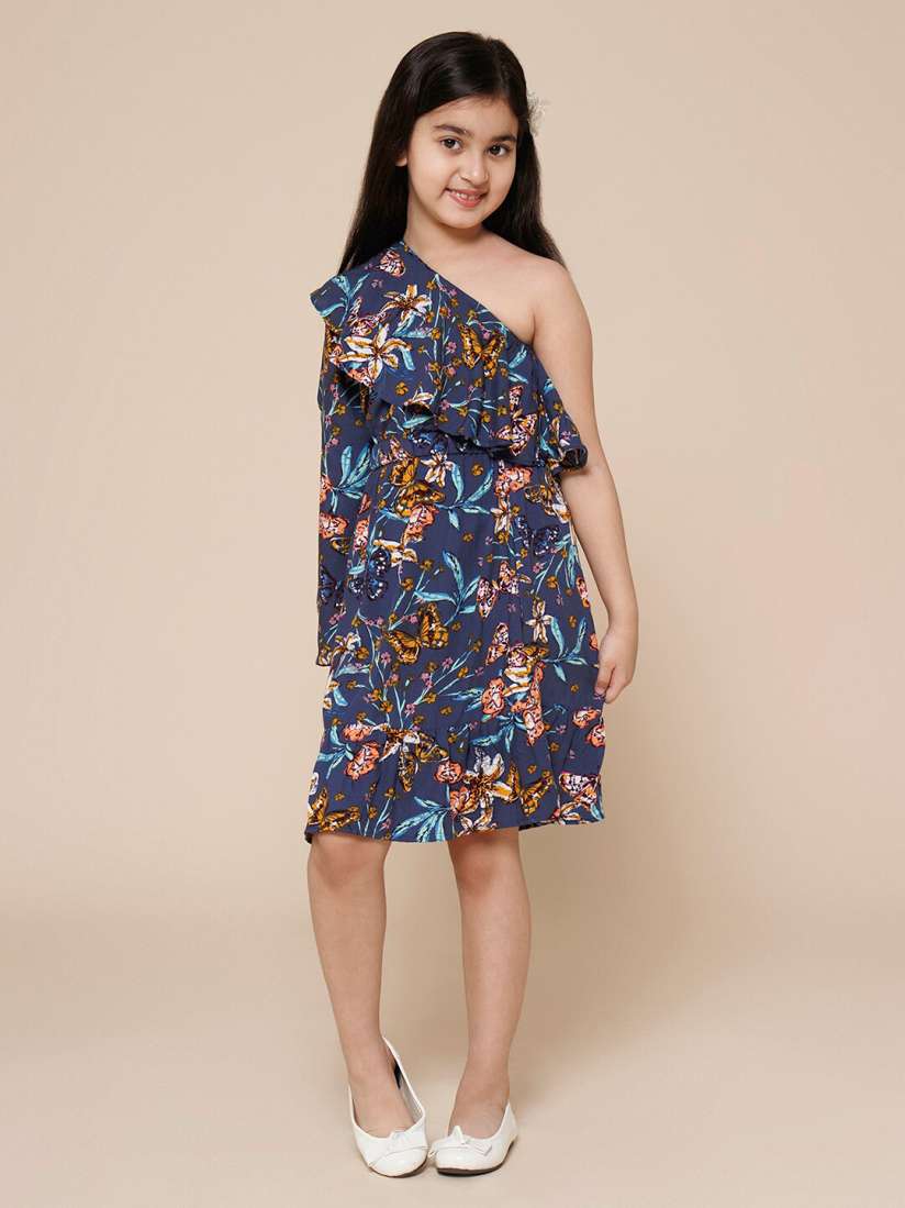 One shoulder dress myntra hotsell