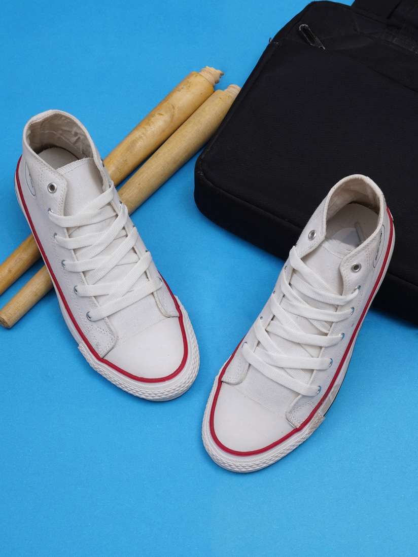 Roadster white canvas shoes on sale