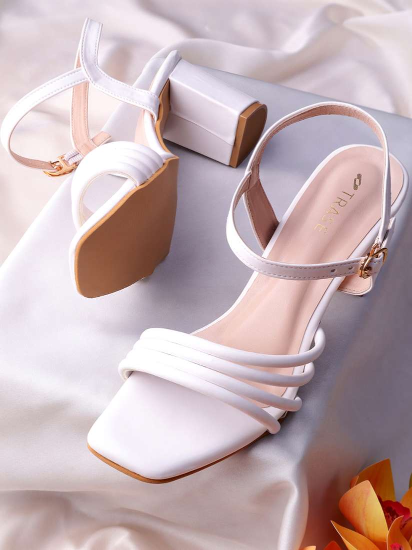 Buy TRASE Open Toe Block Heels Heels for Women 29032336 Myntra