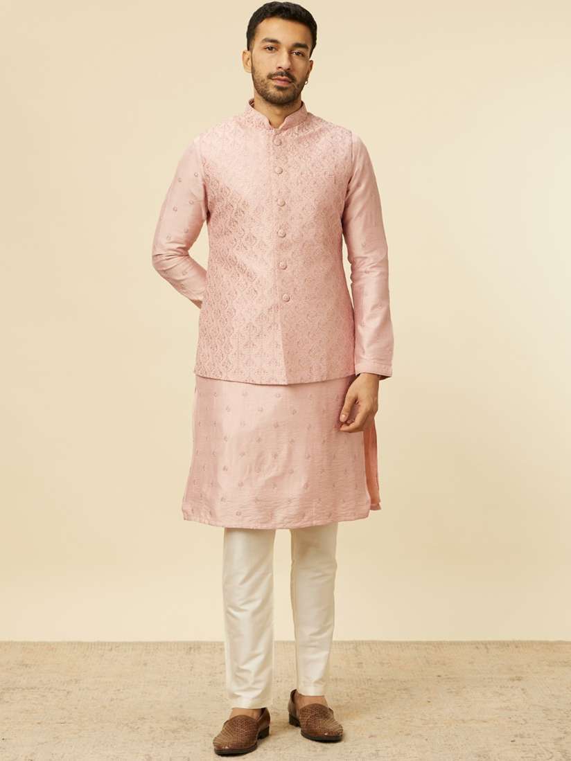 Buy Manyavar Ethnic Motifs Embroidered Thread Work Kurta Churidar With Jacket Kurta Sets for Men 29034224 Myntra