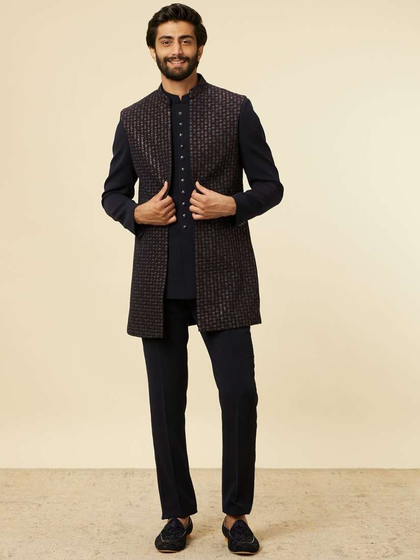 Buy Manyavar Embroidered Sherwani Sherwani for Men 29034242 Myntra