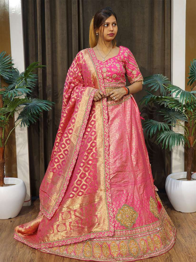 Buy Durga clothing Embroidered Ready to Wear Lehenga Blouse With Dupatta Lehenga Choli for Women 29040704 Myntra