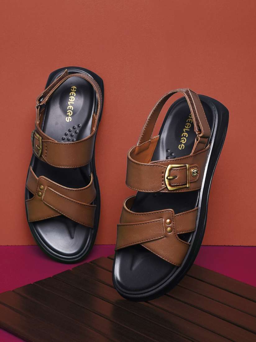 Buy Liberty Men Open Toe Comfort Sandals With Buckle Sandals for Men 29044834 Myntra