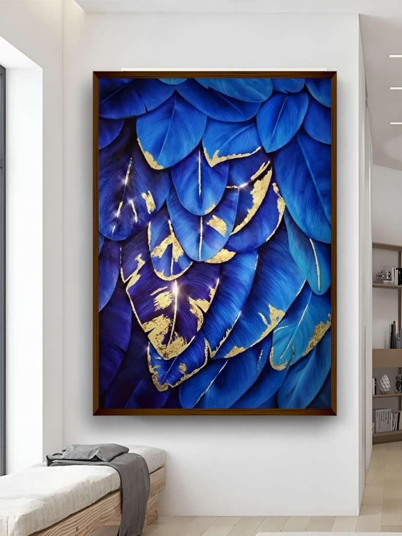 Blue wall art canvas 2025