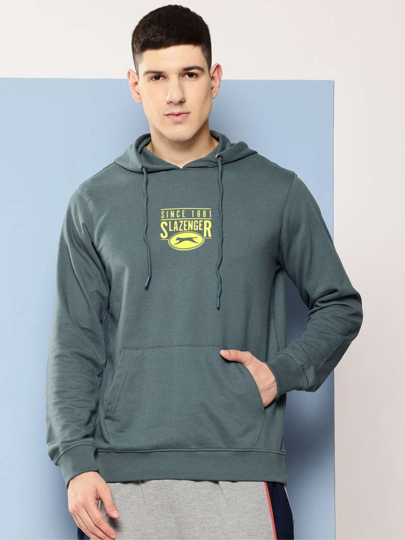 Buy Slazenger Printed Hooded Sweatshirt Sweatshirts for Men 29067556 Myntra