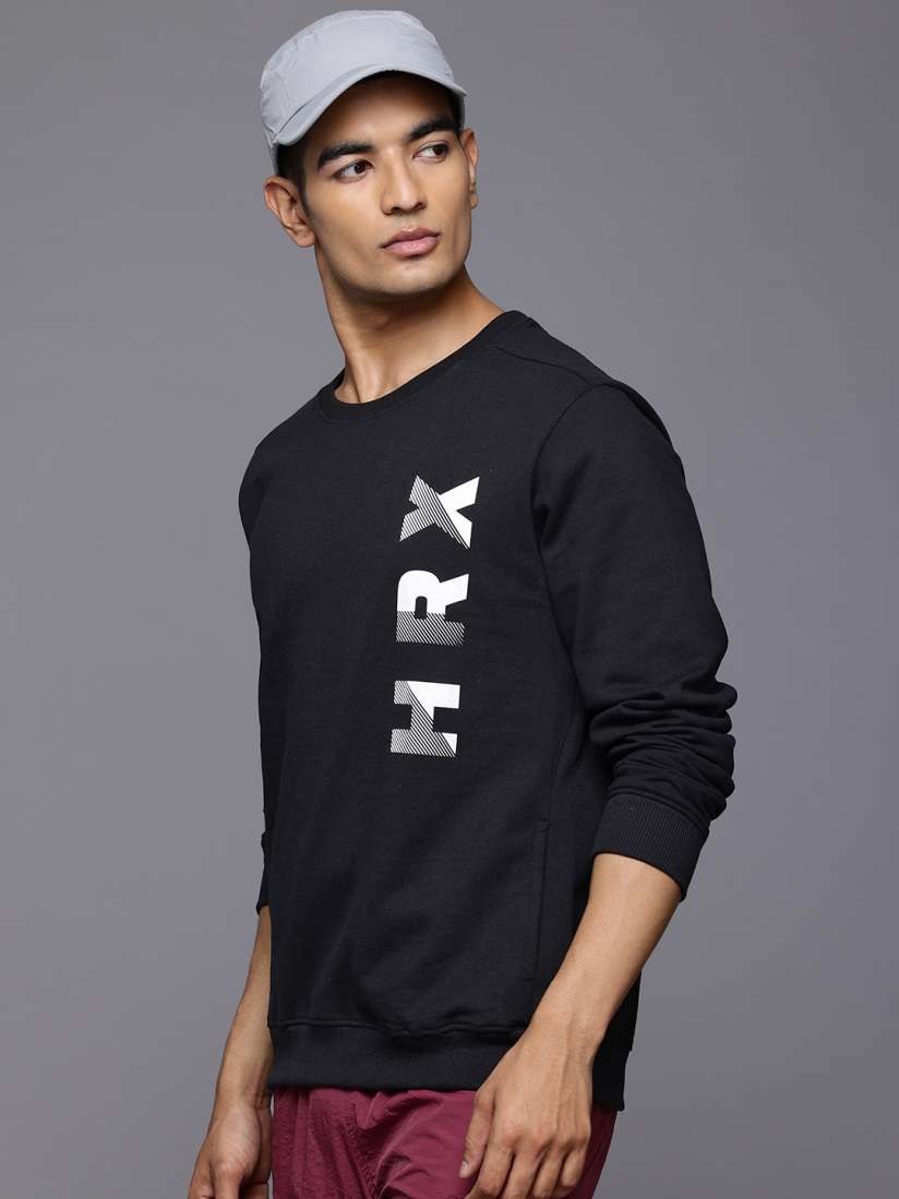 Buy HRX by Hrithik Roshan Brand Logo Printed Sweatshirt Sweatshirts for Men 29068142 Myntra