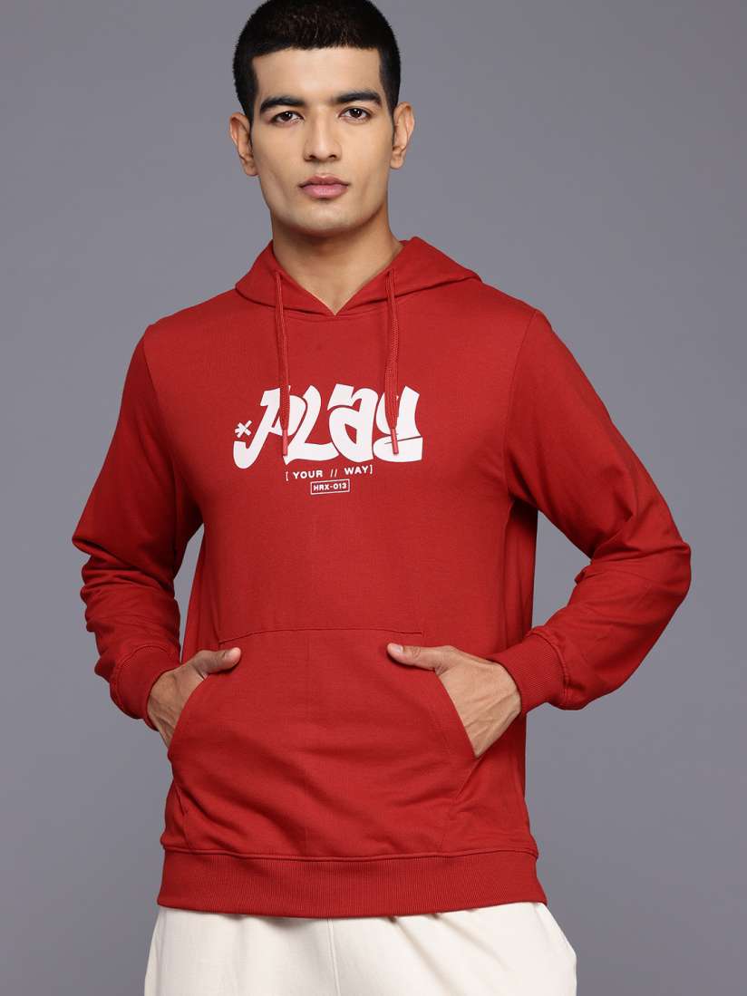 Buy HRX by Hrithik Roshan Typography Print Hooded Sweatshirt Sweatshirts for Men 29068148 Myntra