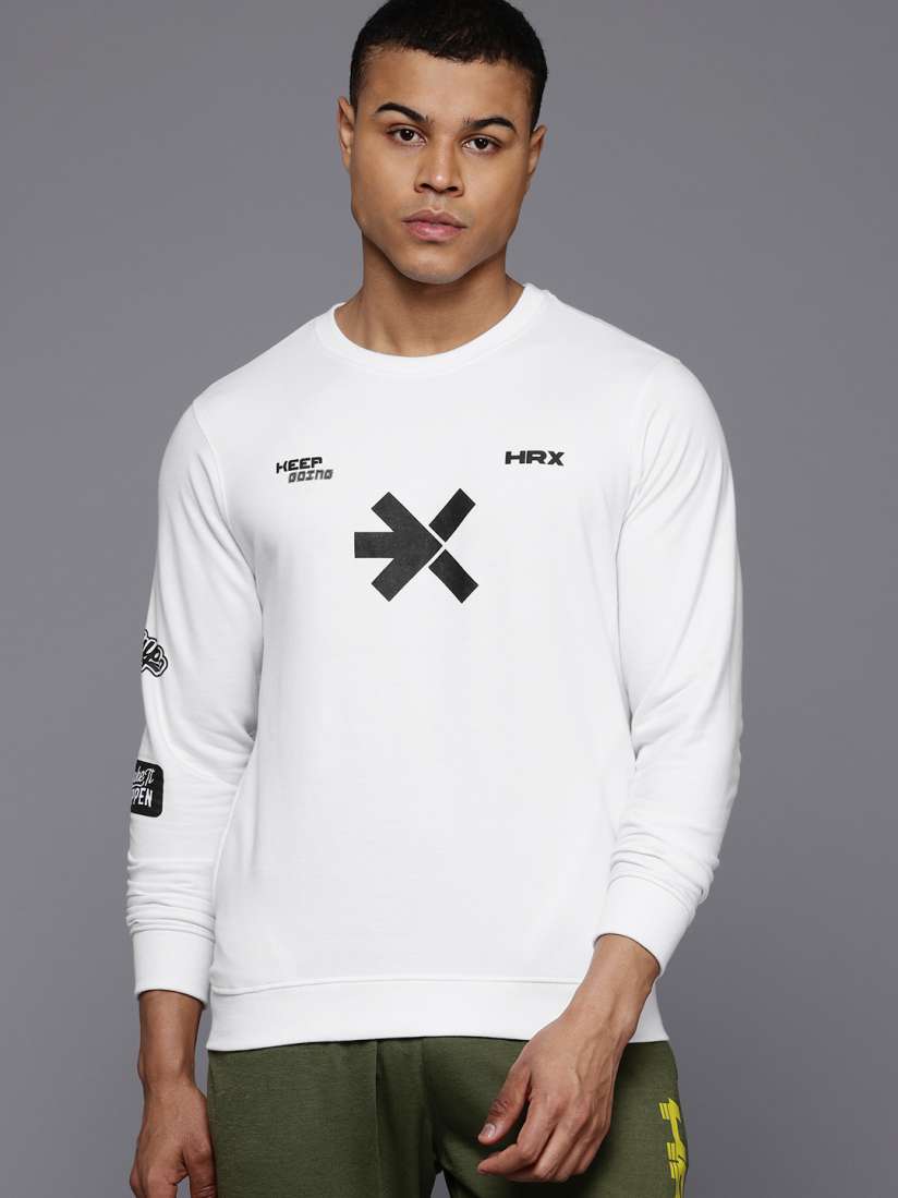 Hrx sweatshirt myntra clearance