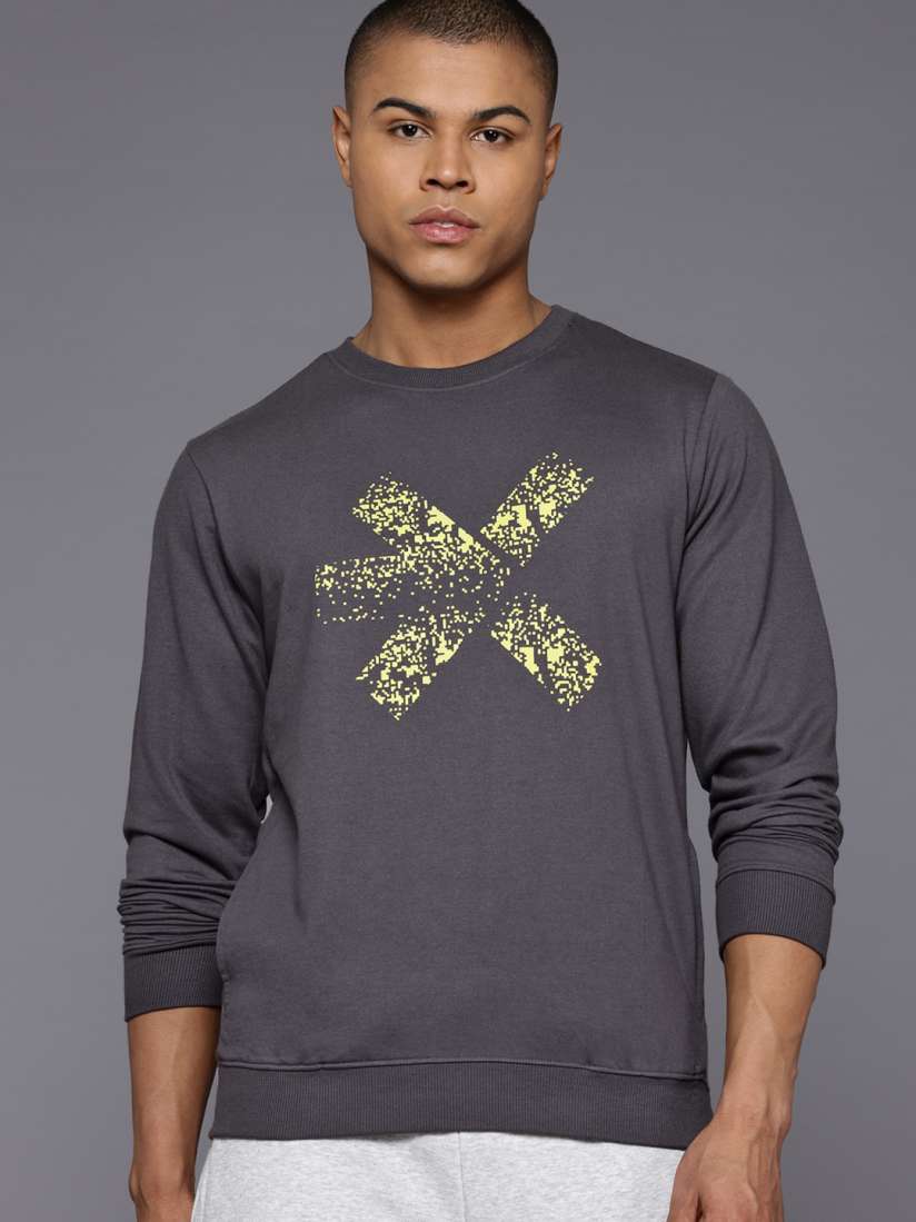 Buy HRX by Hrithik Roshan Brand Logo Printed Training Sweatshirt Sweatshirts for Men 29068186 Myntra