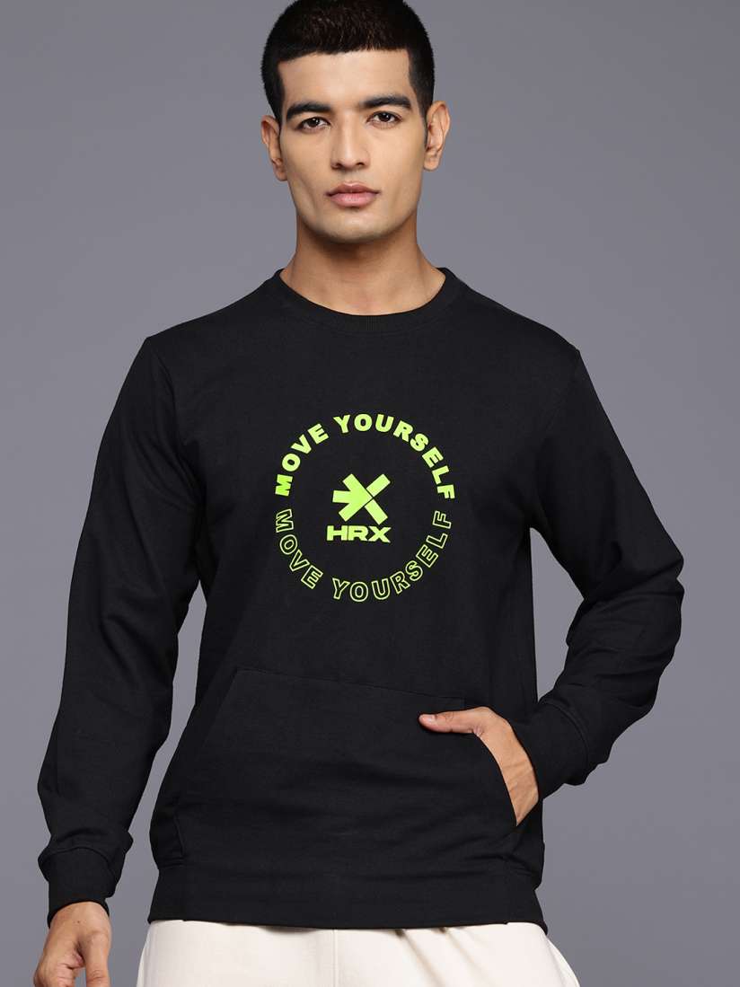 Hrx sweatshirt myntra clearance