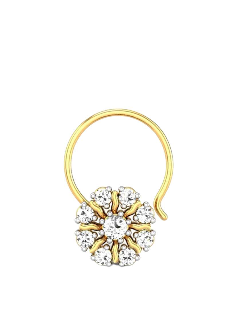 Kalyan jewellers nose pin diamond store