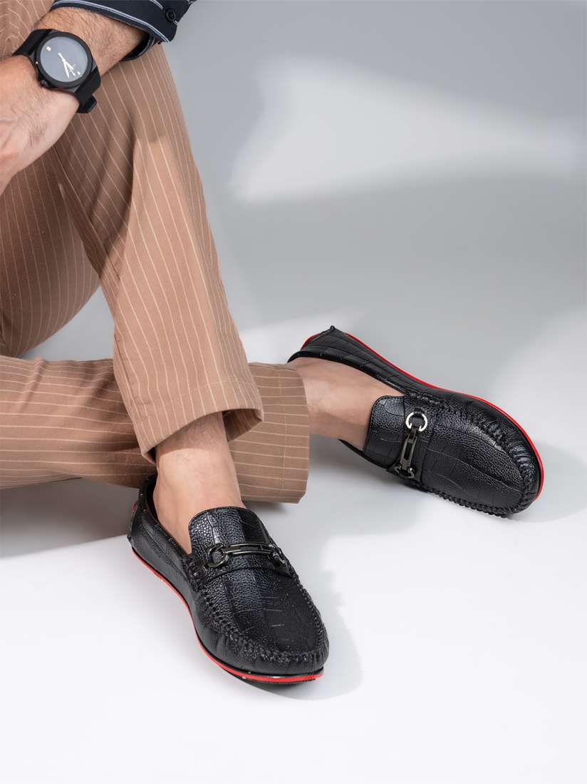 Buy Alberto Torresi Men Textured Buckle Detailed Lightweight Driving Shoes Casual Shoes for Men 29073148 Myntra
