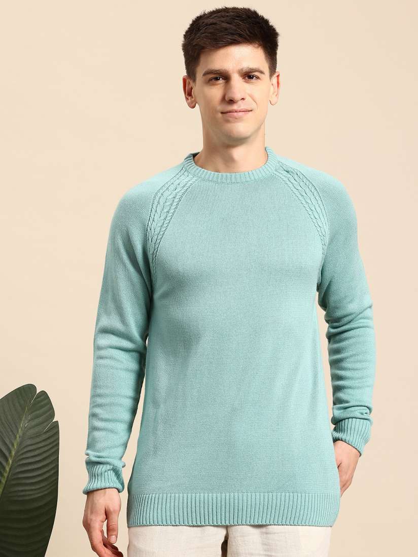Buy Mast Harbour Acrylic Round Neck Pullover Sweaters for Men 29082234 Myntra