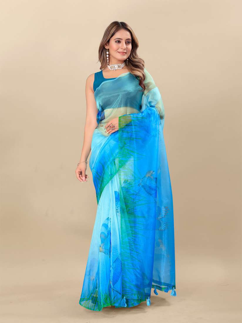 Myntra organza sarees store