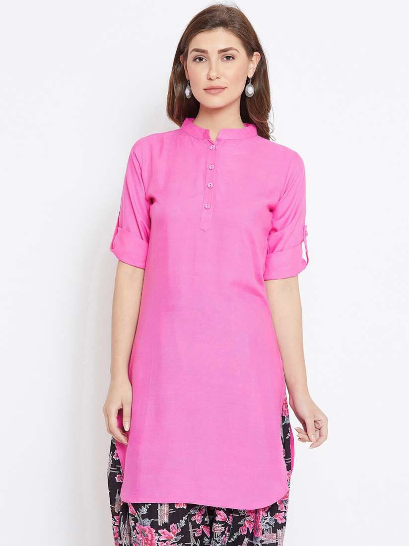 Buy THE PAJAMA FACTORY Mandarin Collar Kurti Kurtis for Women 29087570 Myntra