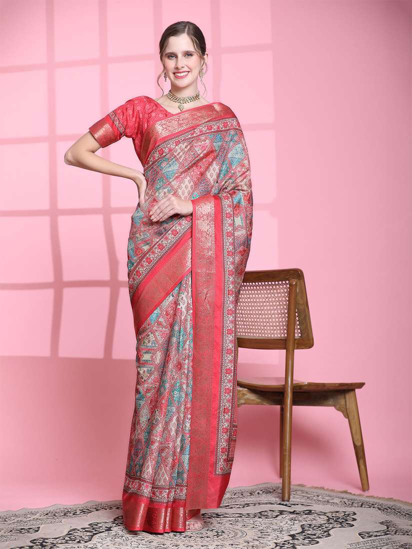 Buy PRATIBIMB Floral Zari Pure Silk Saree Sarees for Women 29105664 Myntra