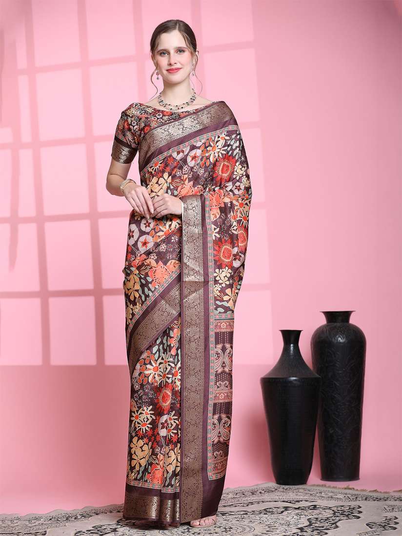 Pure silk saree myntra clearance
