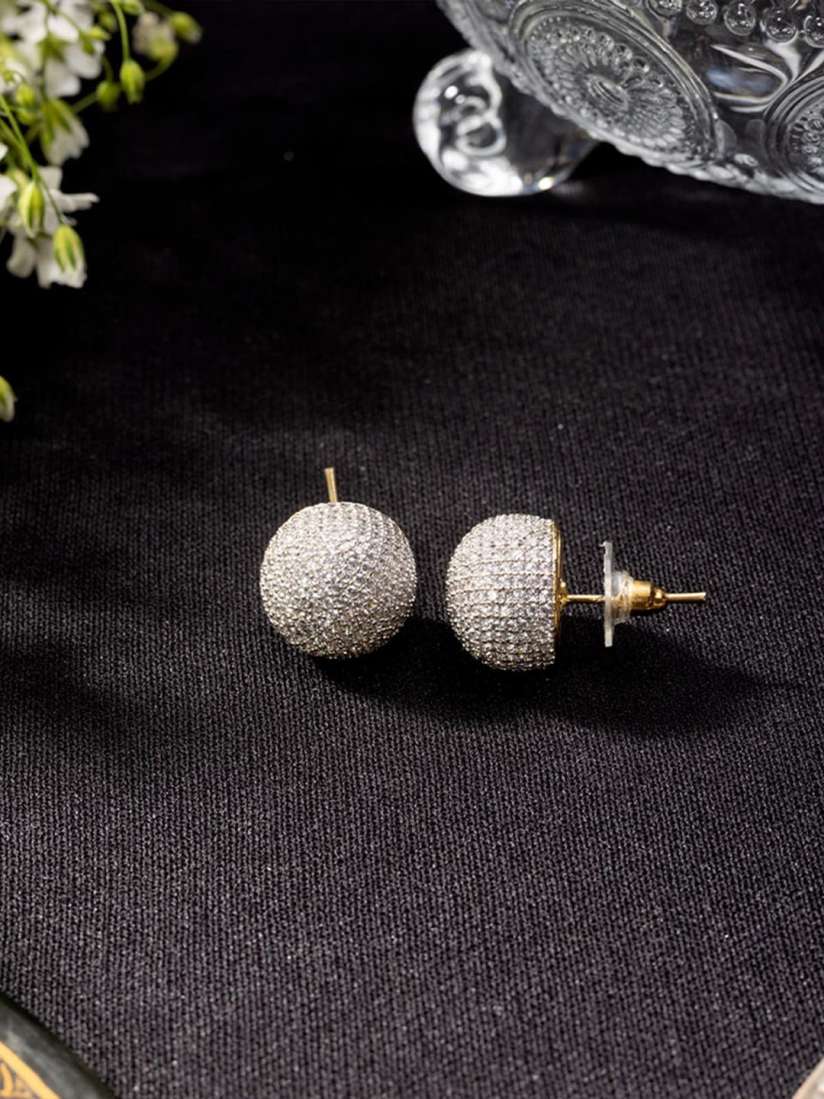 Myntra silver earrings discount