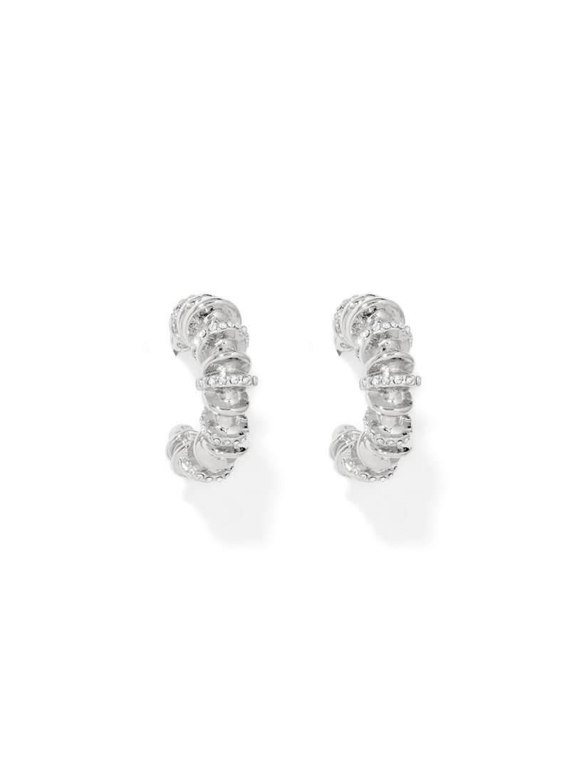 Buy Forever New Silver Plated Circular Stud Earrings Earrings for Women 29124018 Myntra