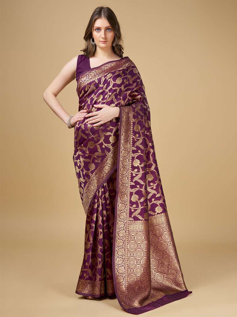 Buy RAJ DHARMA SILK Woven Design Zari Kanjivaram Silk Saree Sarees for Women 29126880 Myntra