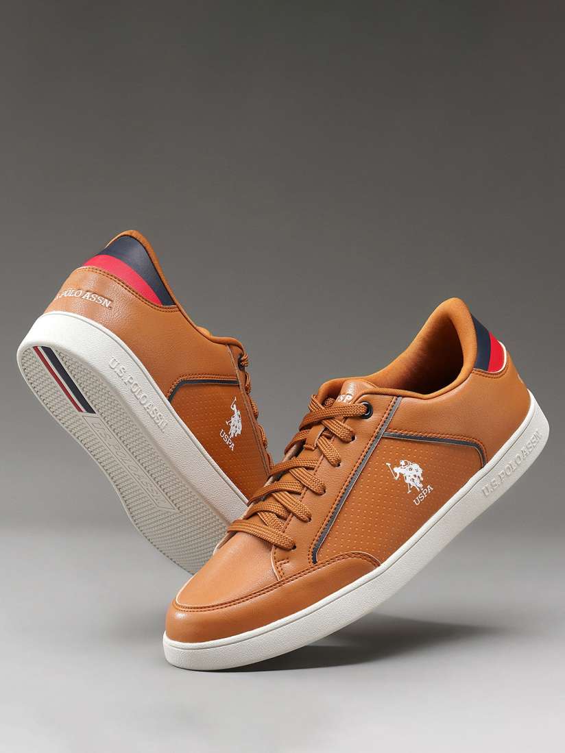 Buy U.S. Polo Assn. Men Comfort Insole Contrast Sole Lace Up Sneakers Casual Shoes for Men 29128196 Myntra