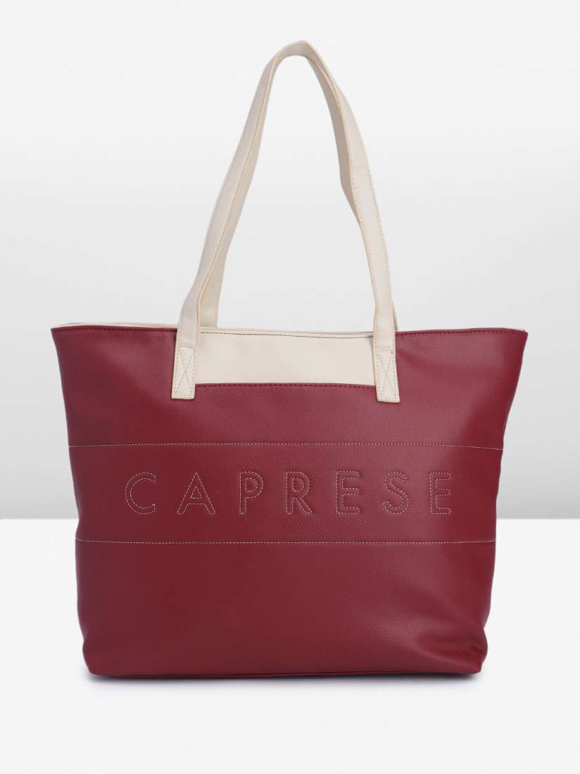 Buy Caprese Brand Logo Embroidered Structured Shoulder Bag Handbags for Women 29130596 Myntra