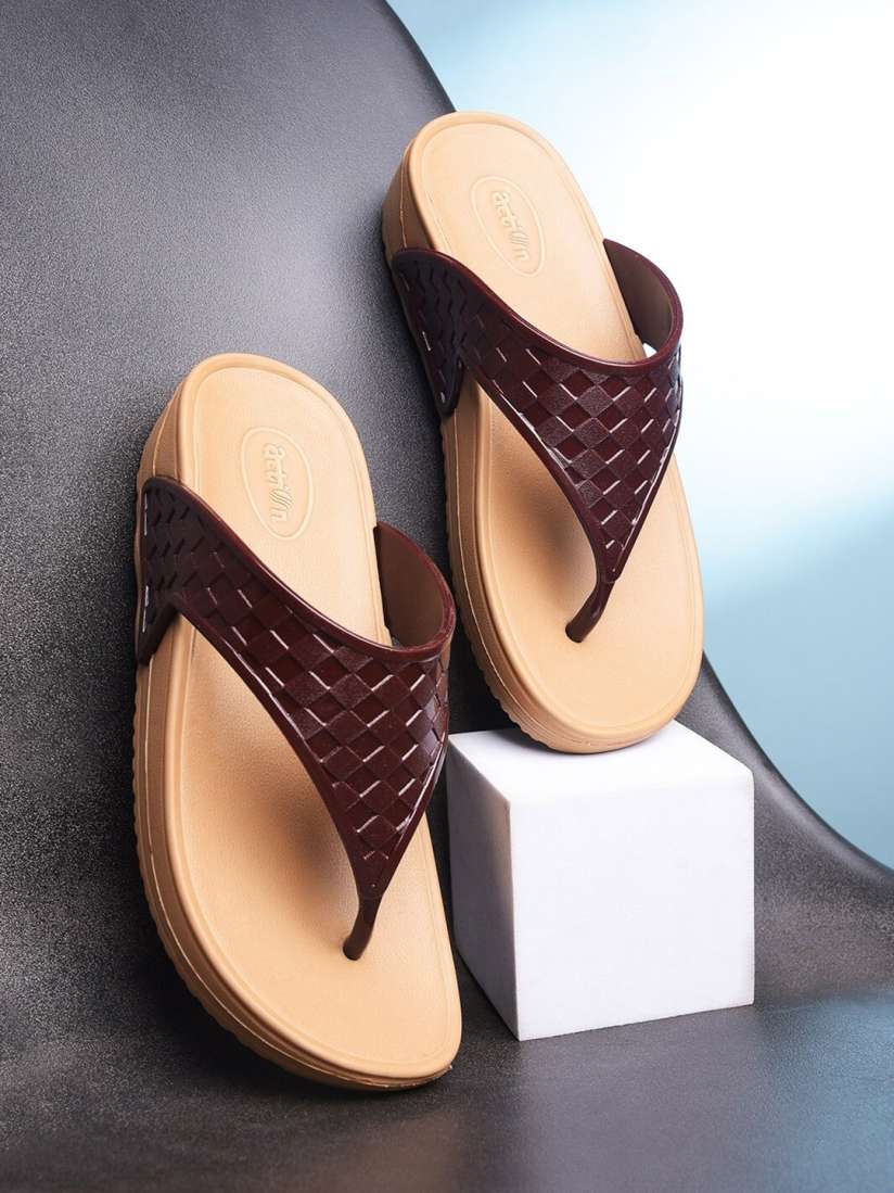 Buy Action Plus Women Self Design Thong Flip Flops Flip Flops for Women 29131704 Myntra