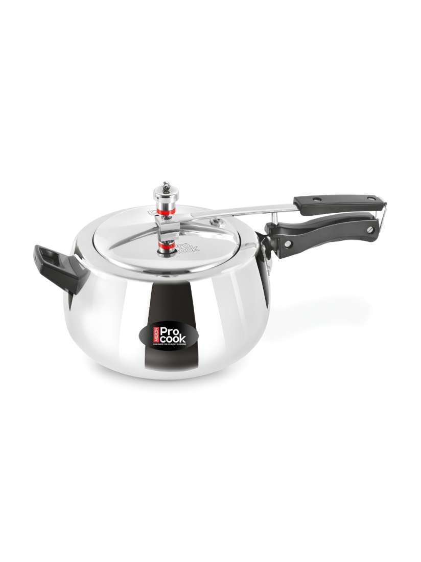 Buy Milton Pro Cook Silver Toned Aluminium Induction Curve Pressure Cooker With Inner Lid 5 L Pressure Cooker for Unisex 29133044 Myntra