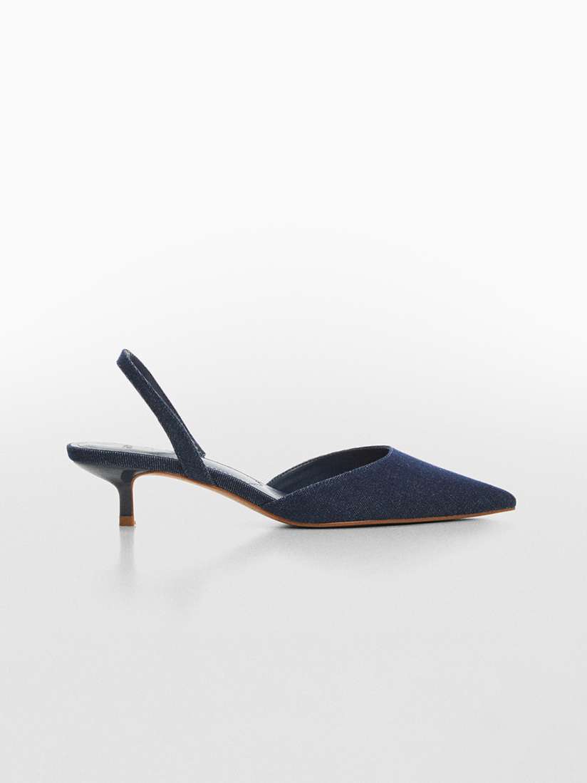 Mango kitten heels top