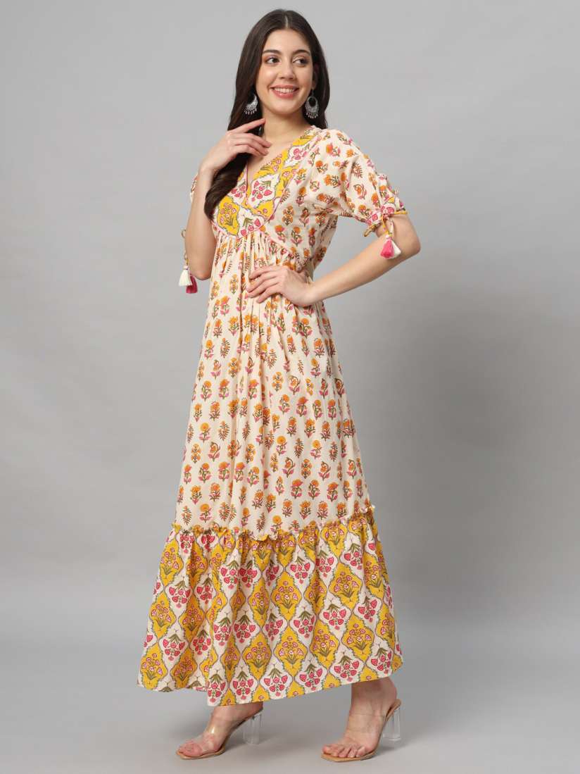 Cotton maxi dress myntra online