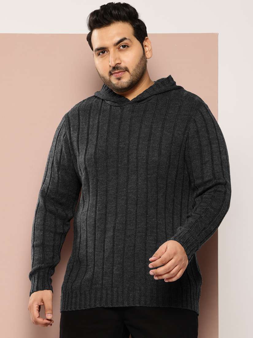 Hooded sweaters plus size hot sale