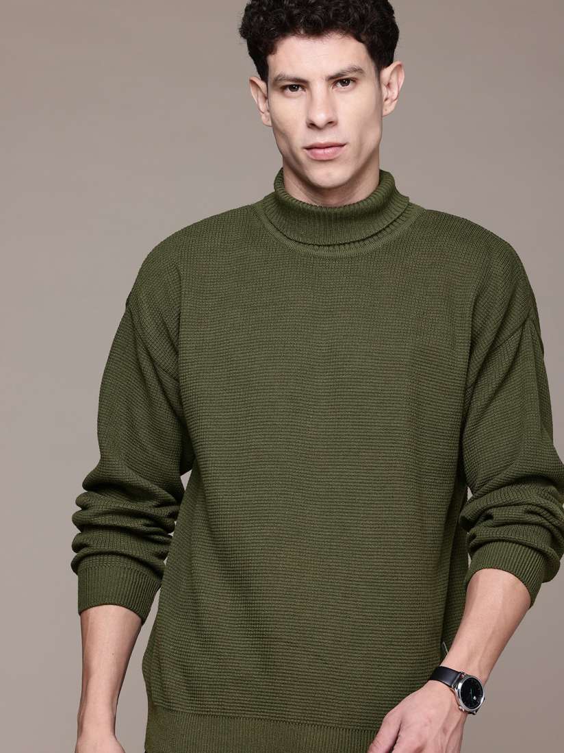 Buy The Roadster Lifestyle Co. Turtleneck Pullover Sweaters for Men 29142724 Myntra