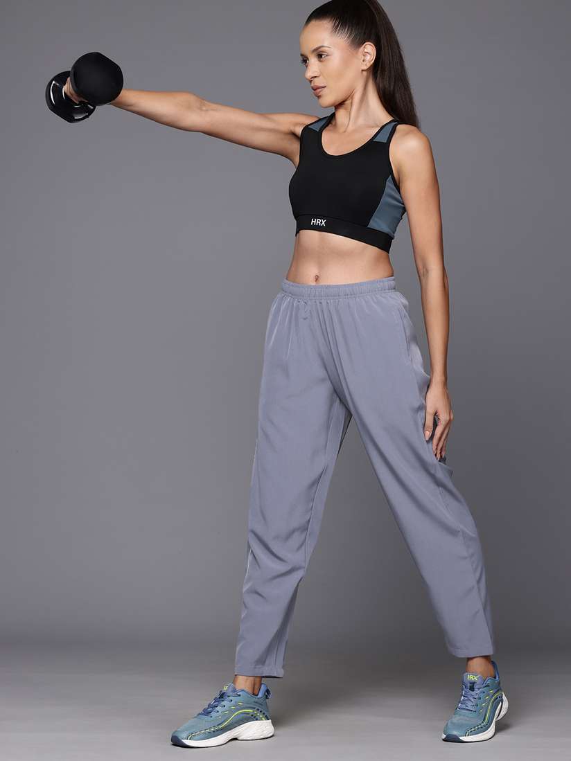 Hrx Track Pants For Women Hrx Solid Hrx Joggers Women Hrx Track