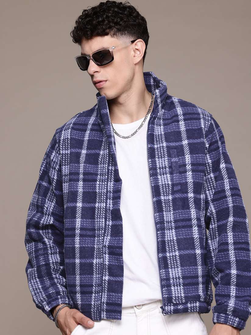 Buy The Roadster Lifestyle Co. Checked Fleece Tailored Jacket Jackets for Men 29144100 Myntra