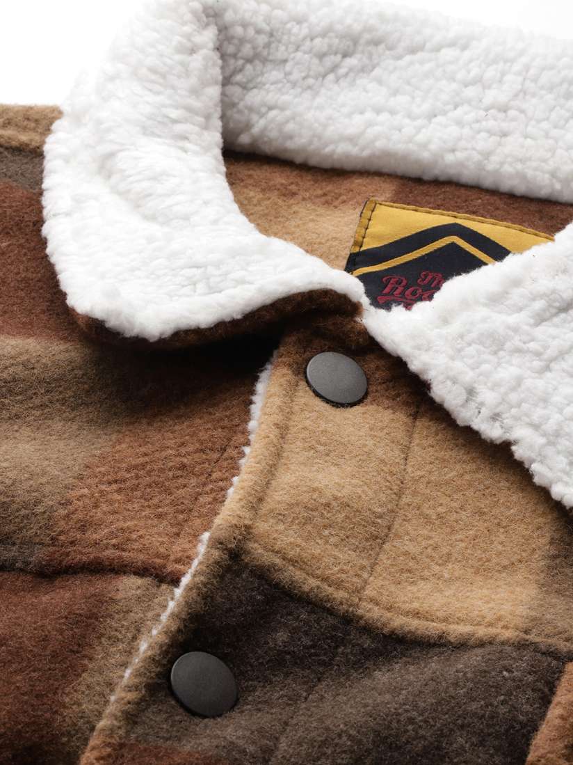 Buy The Roadster Life Co. Checked Faux Fur Trim Tailored Jacket Jackets for Men 29144108 Myntra