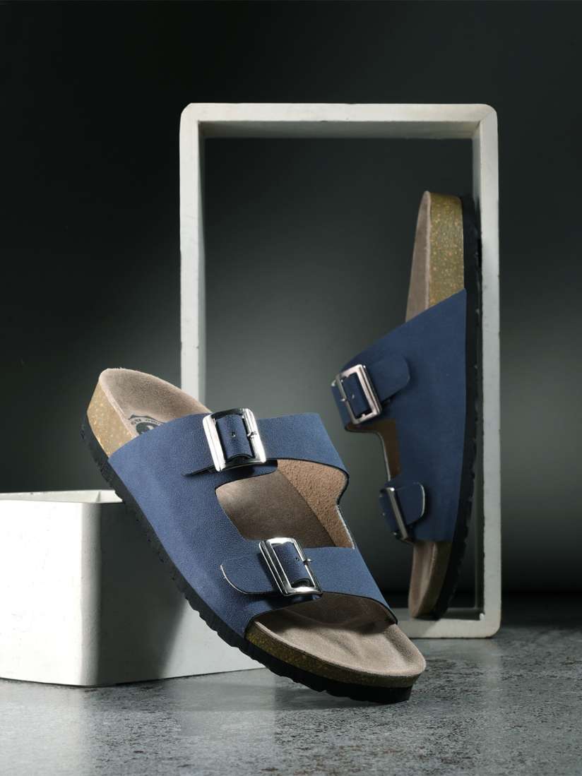 Buy The Roadster Lifestyle Co. Men Blue Slip On Comfort Sandals Sandals for Men 29149688 Myntra